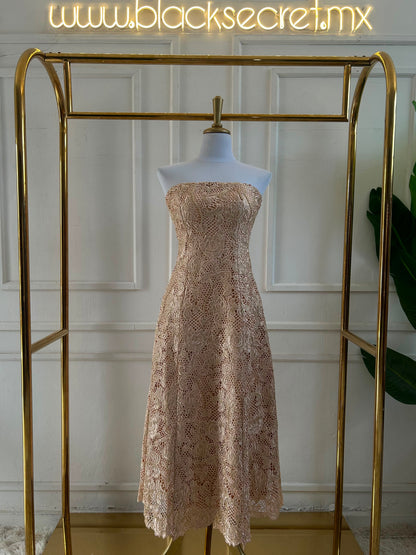 VESTIDO MIDI GUIPUR FRANCES