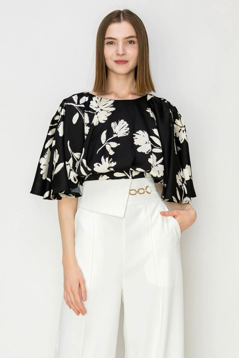BLUSA OLAGADA ESTAMPADA