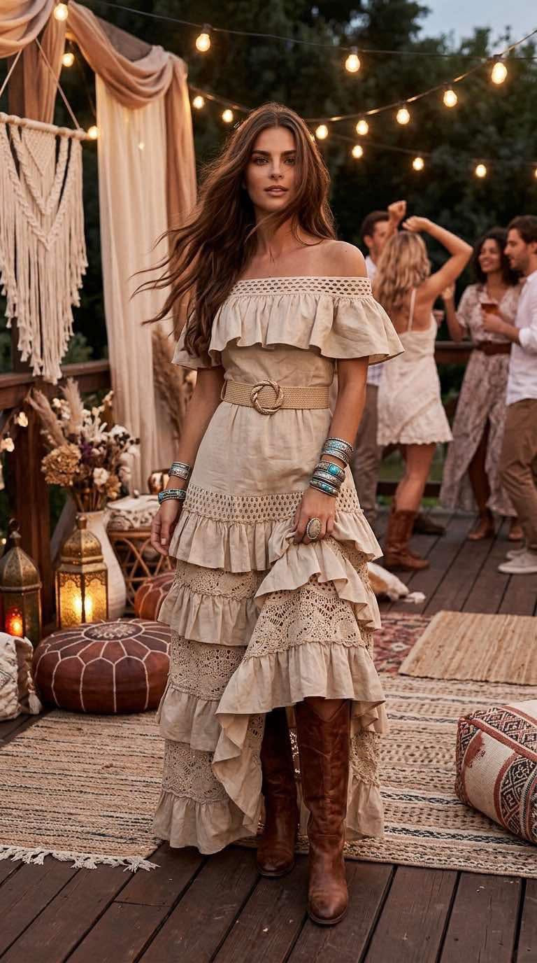 VESTIDO OFF SHOULDER