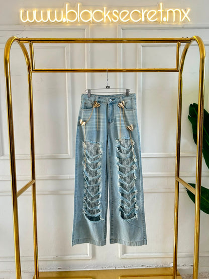 JEANS CON ENCAJE